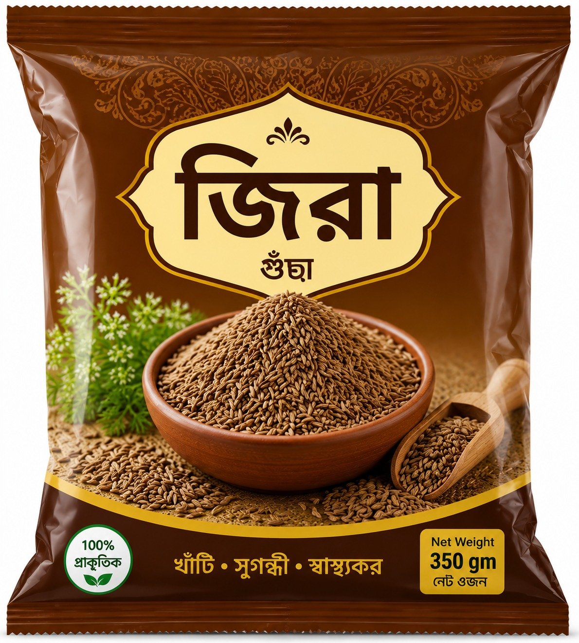 জিরার গুড়া ৩৫০ গ্রাম প্যাকেট