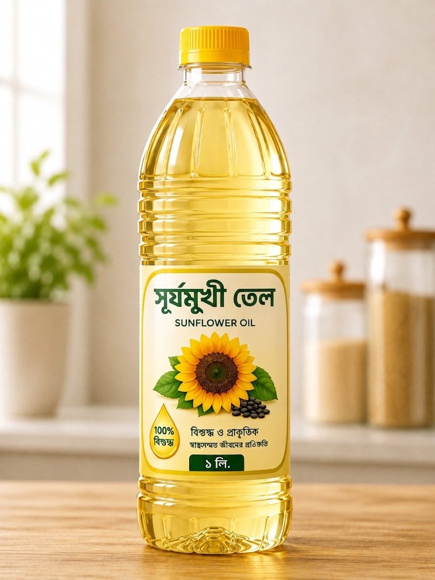 সূর্যমুখী তেল (১ লি.)